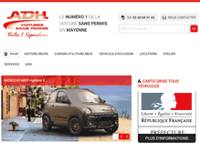 Tablet Screenshot of adh-voiture-sans-permis.fr